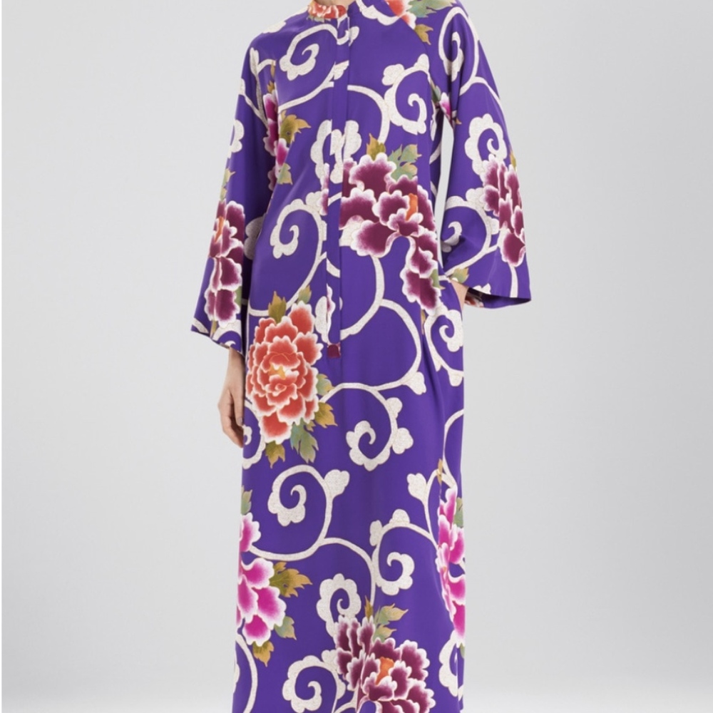 NEW Printed Natori Women's Kimono Lounge Dress XL